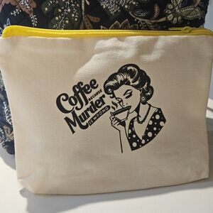 5 For$25 -Stylish Cream Multi-Pupose Canvas Pouch - 1 For $8